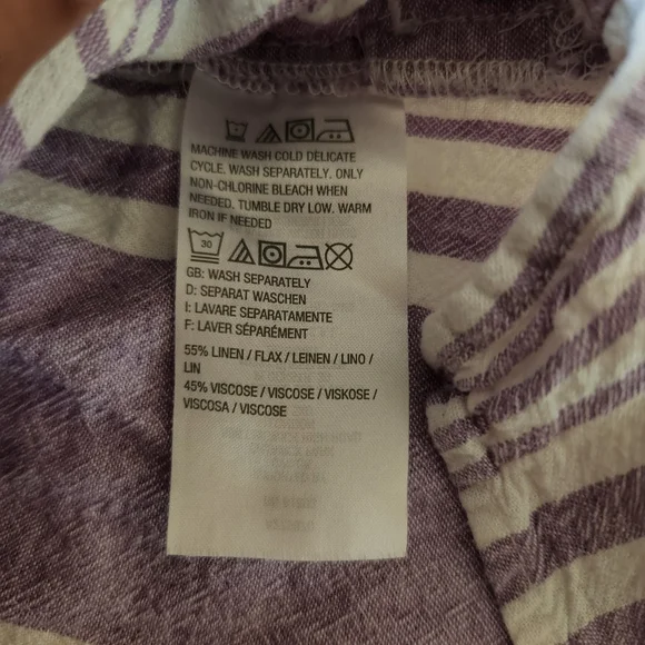 Denim & Co Striped Yarn Dyed Woven Shirt - Picture 9 of 11